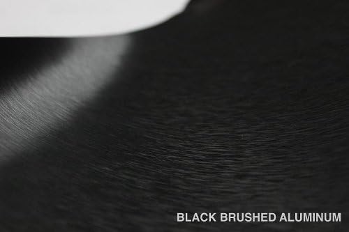 VVIVID Black Brushed Steel Vinyl Wrap Roll with Air Release Technology (3ft x 5ft)